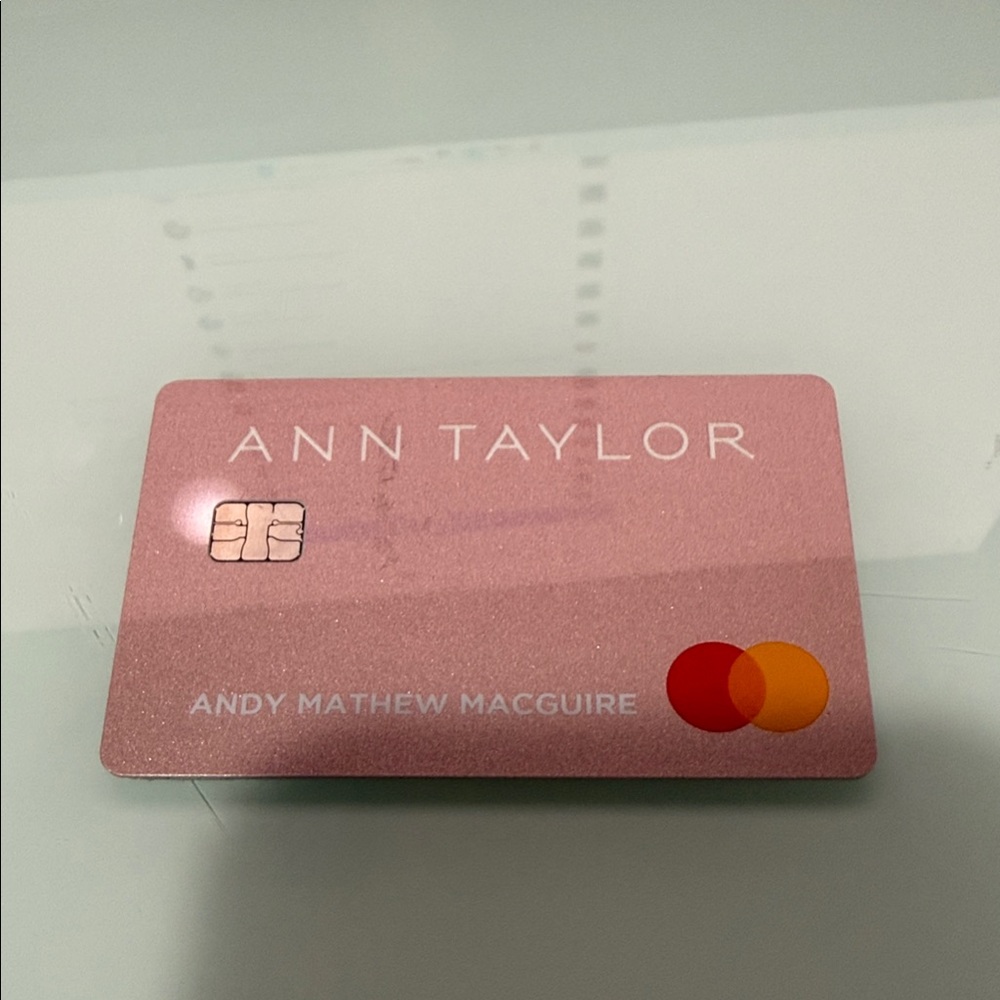Ann Taylor Blush Pink  credit Card